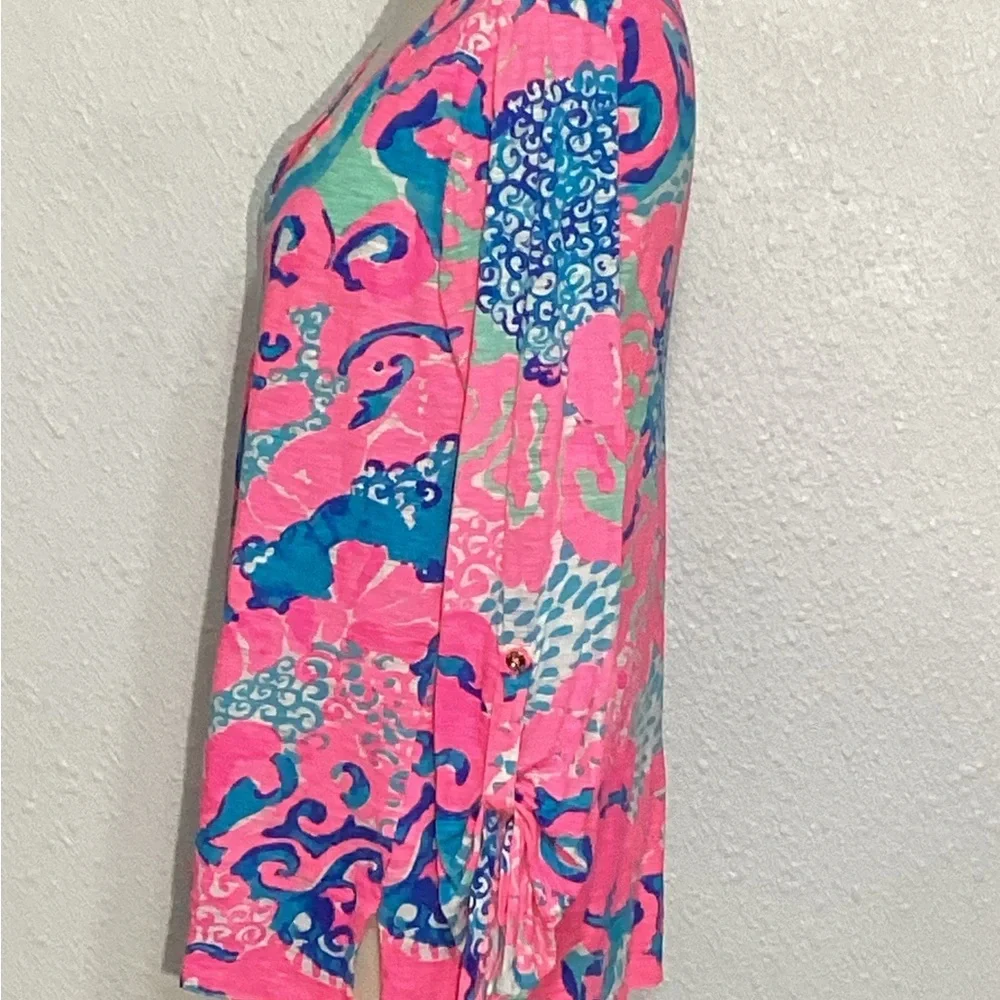 Lilly Pulitzer Jennifer women’s long sleeve Colorful Womens blouse size medium